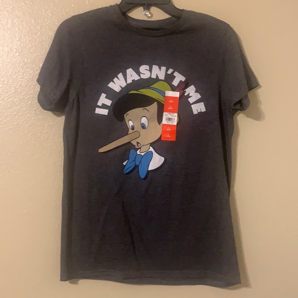 Men’s Disney Pinocchio T-shirt Shirt Sz S NWT